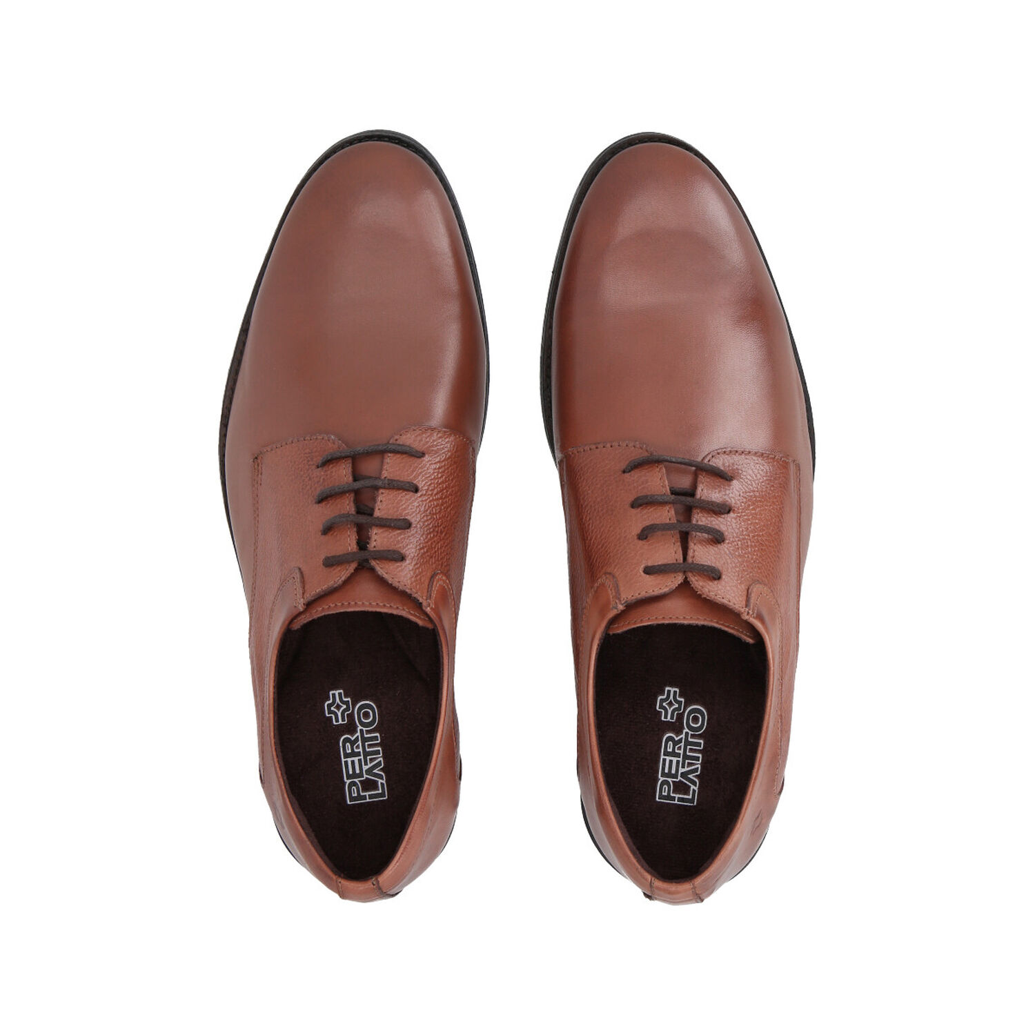 Zapato Formal Hombre Cuero Marron 560 Perlatto image number 2.0