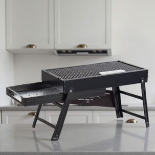 Mini Parrillera De Carbón Plegable Portátil Acero