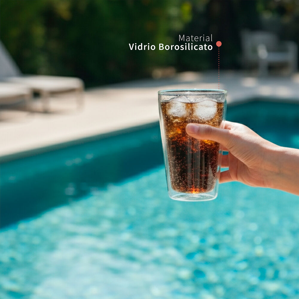 Set 2 Vasos Vidrio Doble Pared 400 Ml Simplit image number 3.0