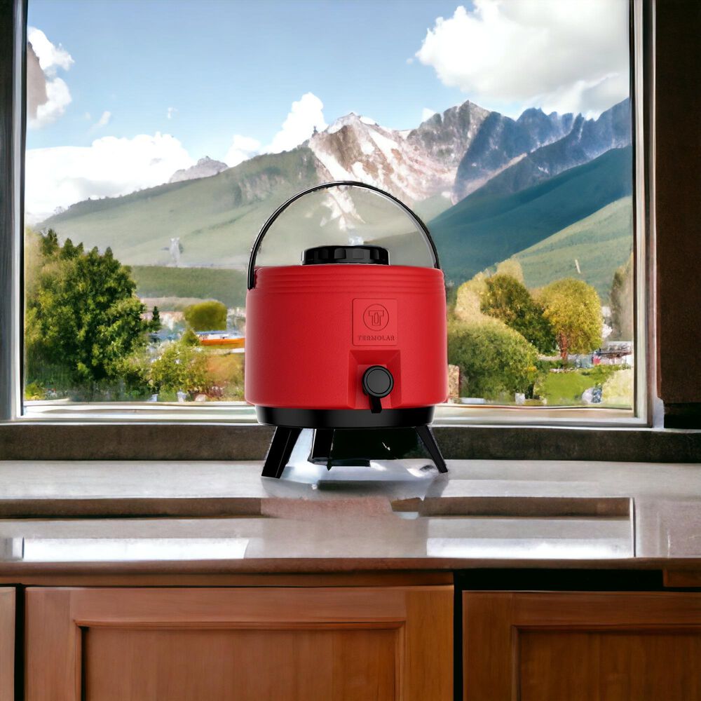 Maxi Termo 6 Litros Termolar Rojo Para Agua Caliente Y Fria image number 1.0