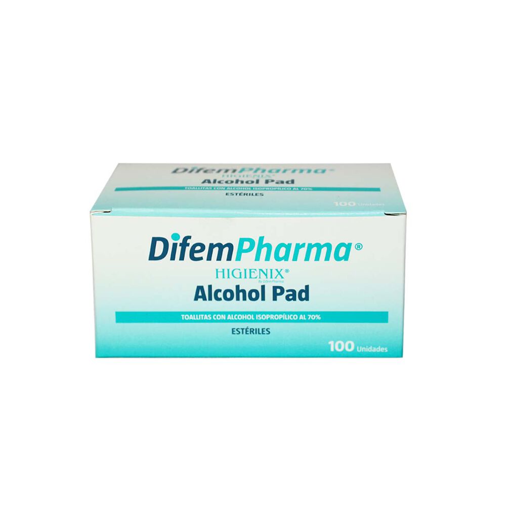 Alcohol Pad Toallitas Desinfectantes Higienix 100 Unds image number 0.0