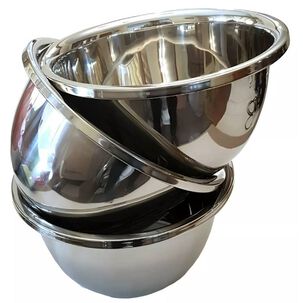 Bowl 30cm Acero Inoxidable Reposter&iacute;a Pocillo Fuente 6000ml