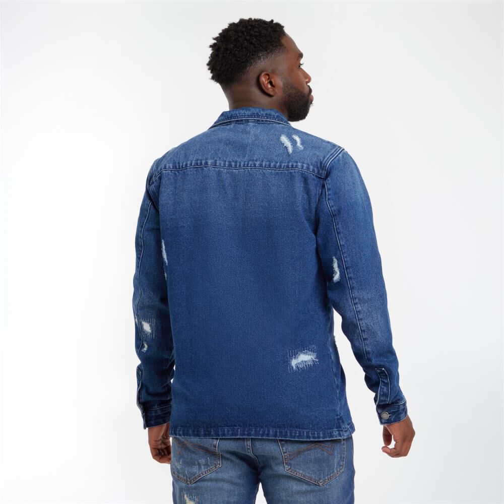 Chaqueta Denim Slim Hombre Rolly Go image number 3.0