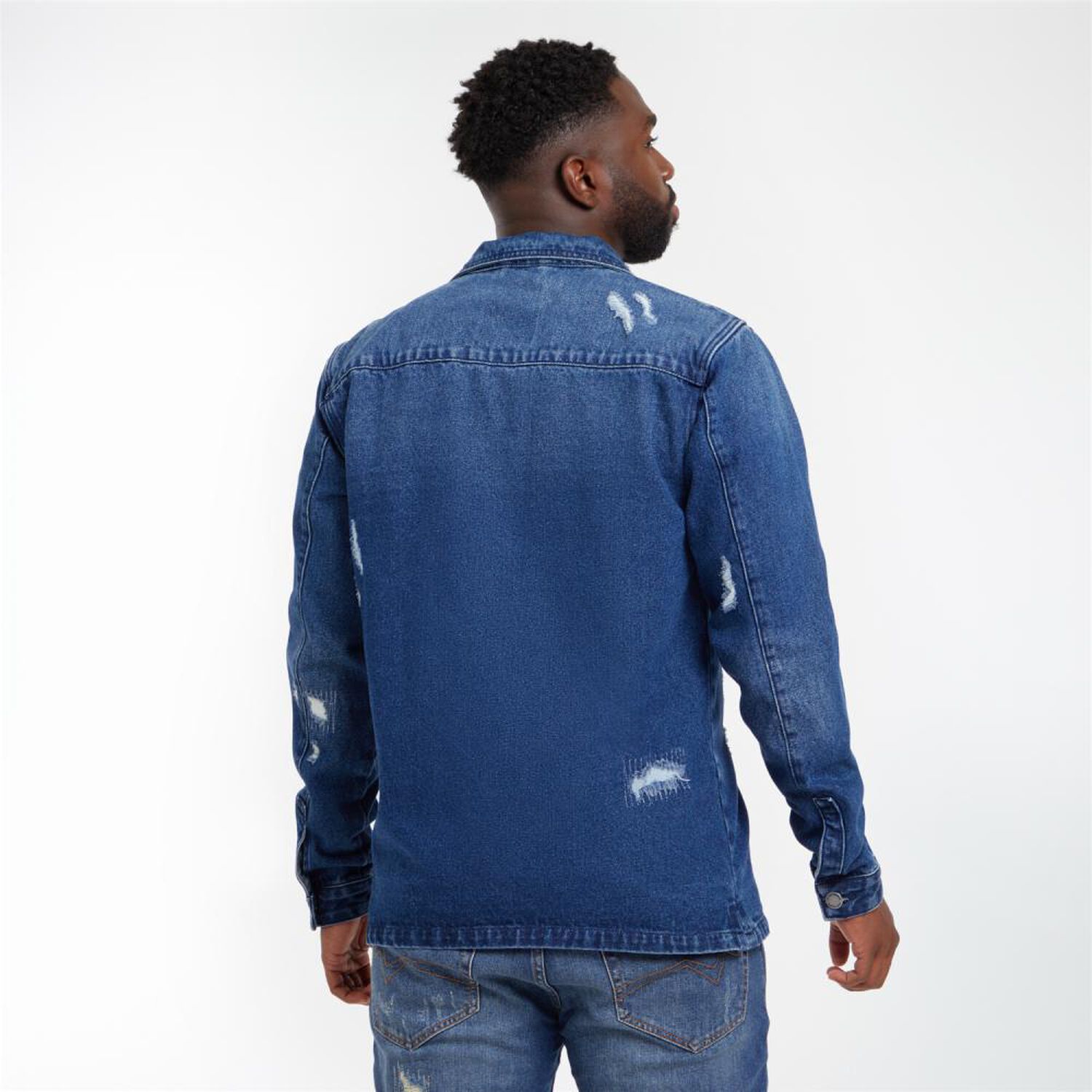 Chaqueta Denim Slim Hombre Rolly Go image number 3.0