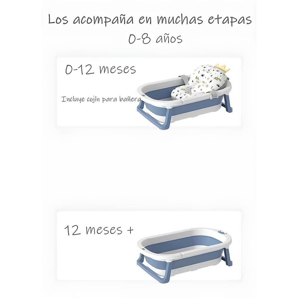 Ba&ntilde;era Plegable Con Term&oacute;metro Cojin Y M&aacute;s Accesorios Rosada image number 1.0