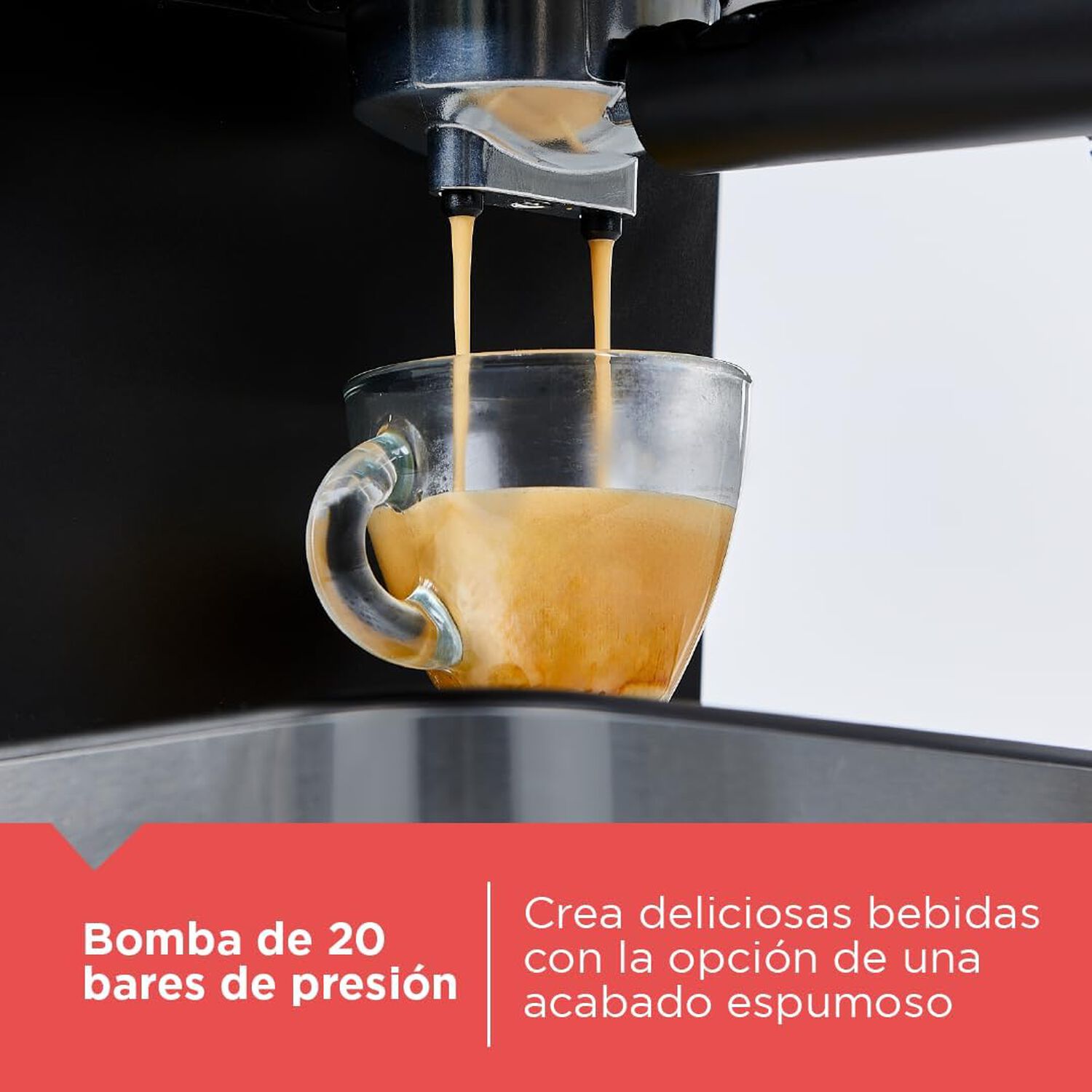 Cafetera Espresso 20 Bares Capsulas-caf&eacute; Molido Black+decker image number 5.0
