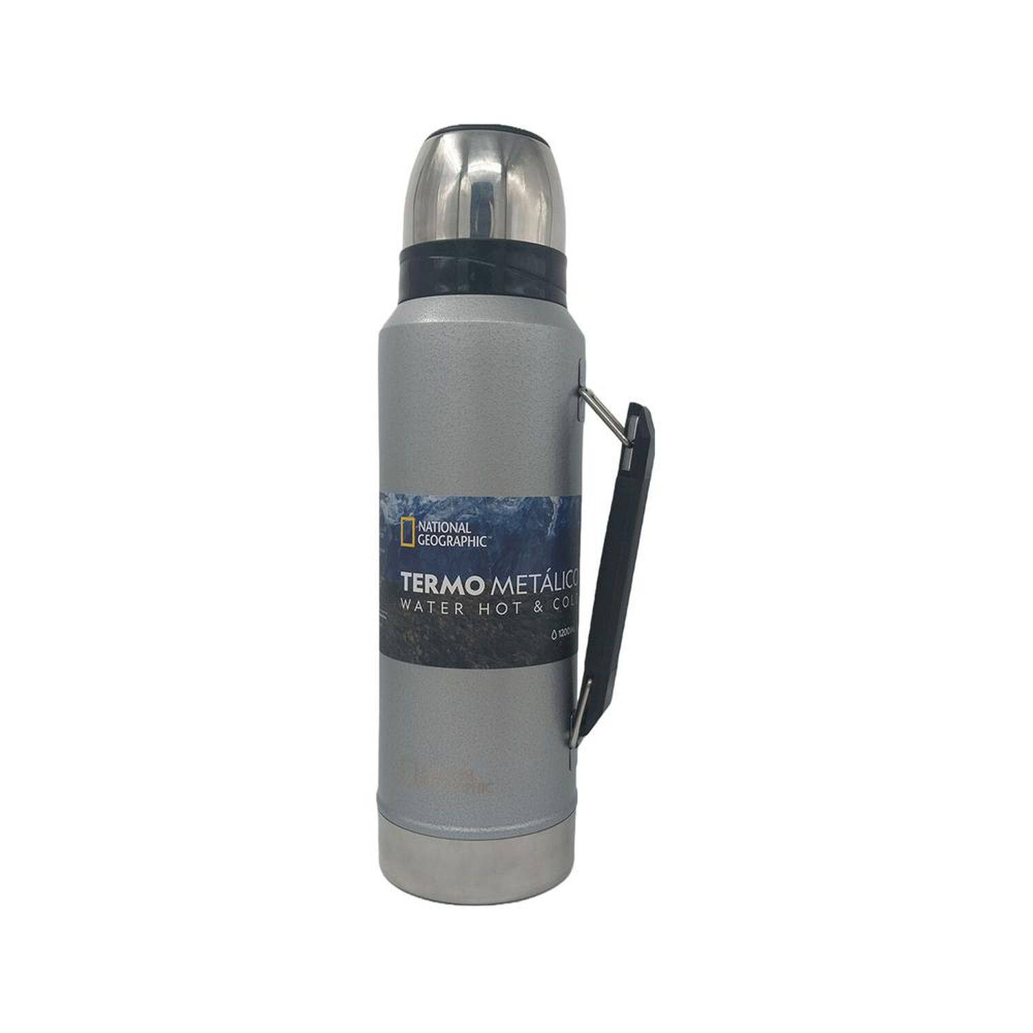 Termo Met&aacute;lico National Geographic 1200ml Gris image number 0.0