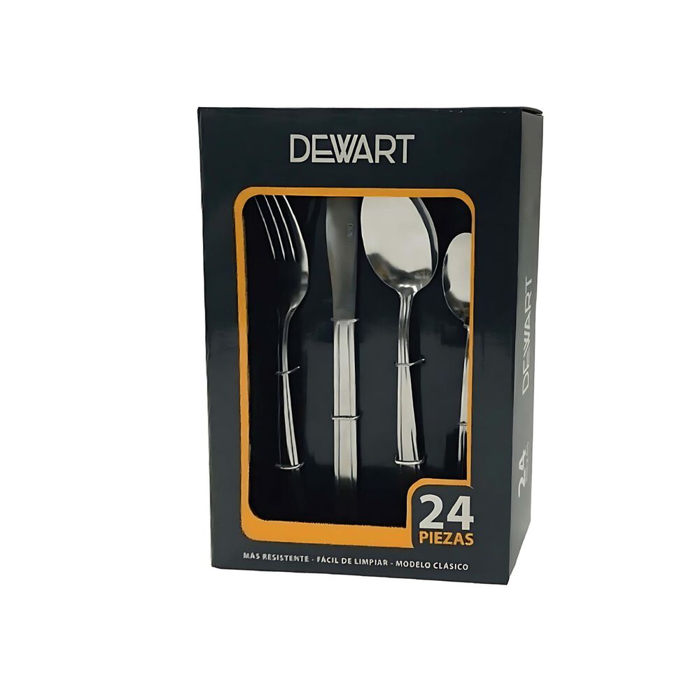 Set Cubiertos 24 Pzs Box Dewart Acero Inoxidable Para Servir image number 0.0