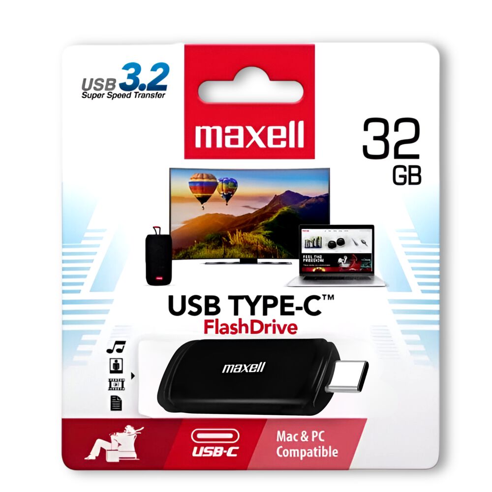 Pendrive Type-c Maxell 32 Gb Usb-c Versión 3.2 High Performance image number 0.0