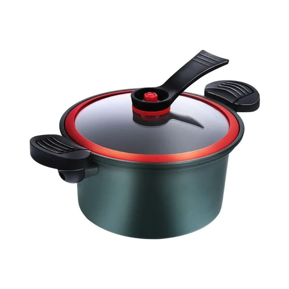 Olla Micro Presion Sopa Antiadherente 35l Tapa De Vidrio image number 0.0