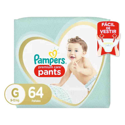 Pañales Desechables Pampers Pants Premium Care G 64 Unidades