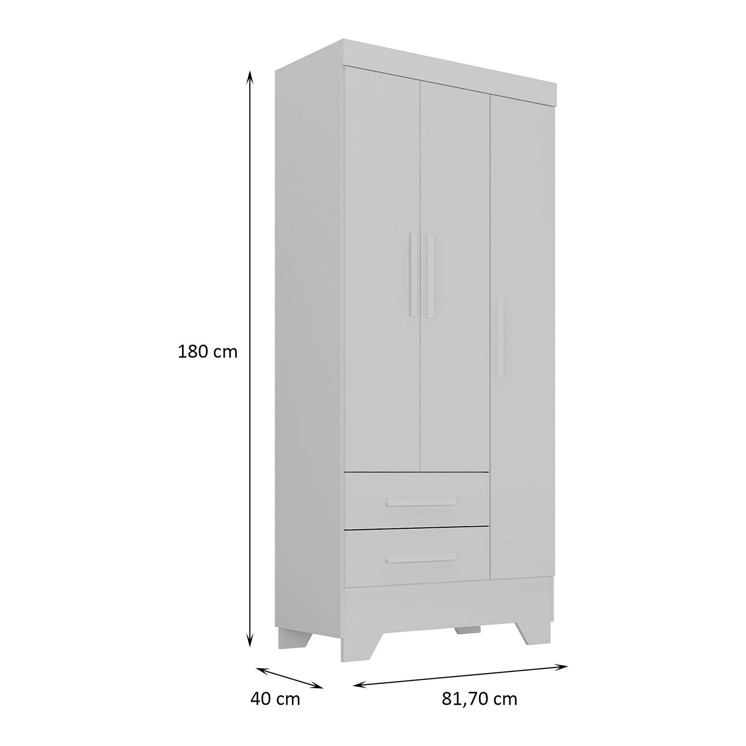 Cl&oacute;set Di Poretti Design Adoleta / 3 Puertas / 2 Cajones image number 2.0