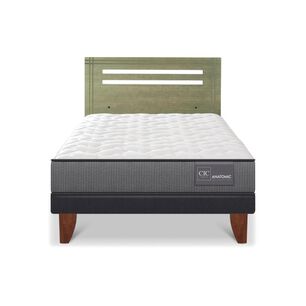 Cama Europea Cic Anatomic / 1.5 Plazas / Base Normal + Respaldo
