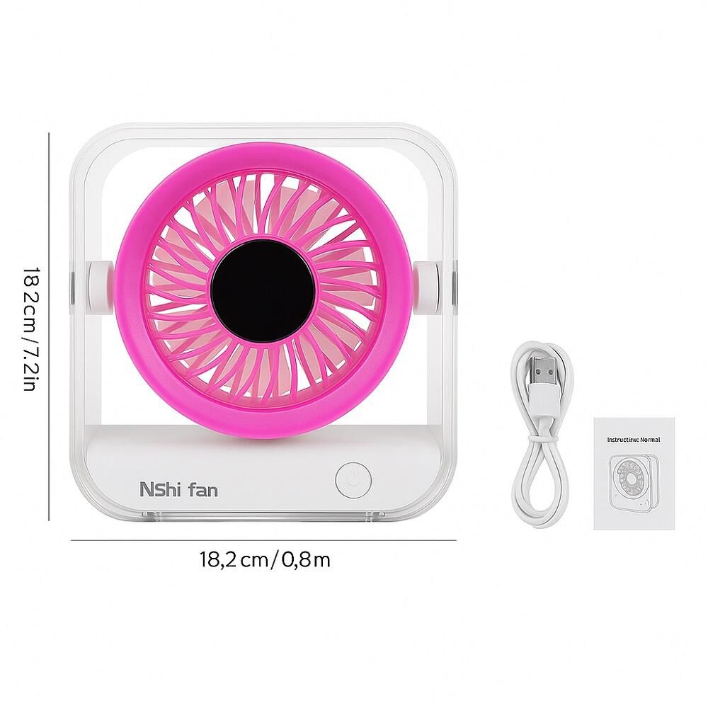 Mini Ventilador Portátil Recargable De Escritorio image number 3.0