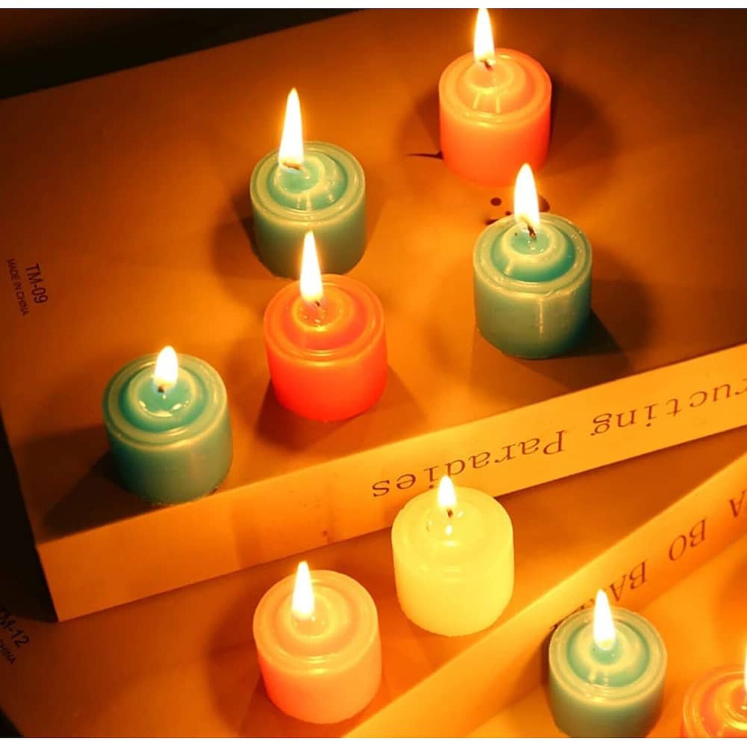 Set De 12 Velas Rojas image number 2.0