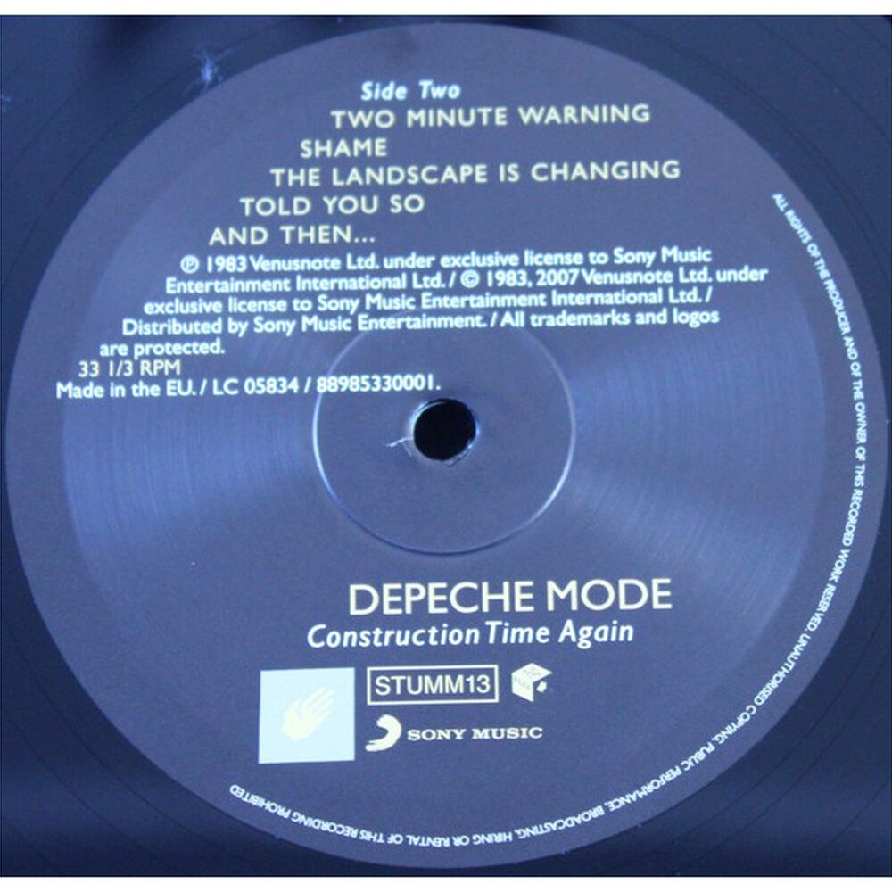 Depeche Mode - Construction Time Again | Vinilo image number 4.0