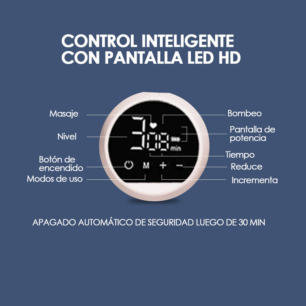 Extractor De Leche Automático Batería Azul - Babymine image number 6.0