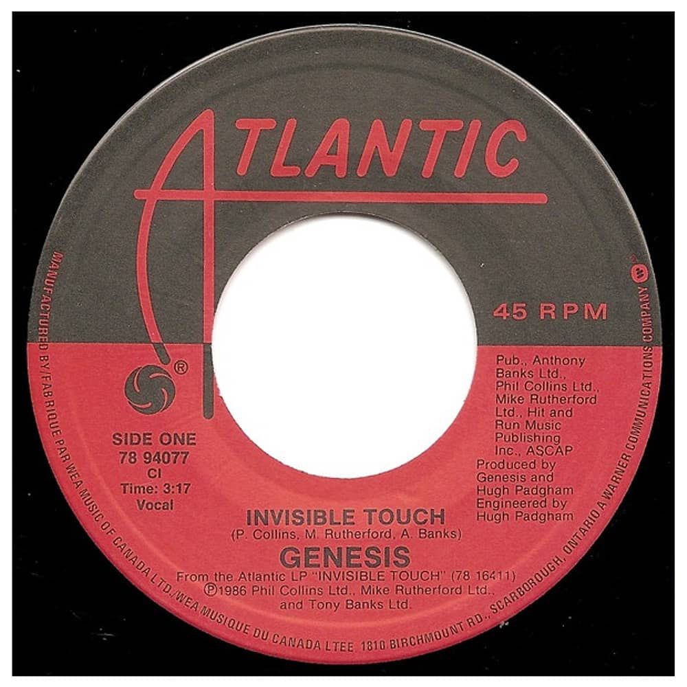Genesis - Invisible Touch | 7" Single Usado image number 2.0