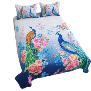 Cubrecama Quilt De Verano 2 Plazas + 2 Funda Medida 230x250cm