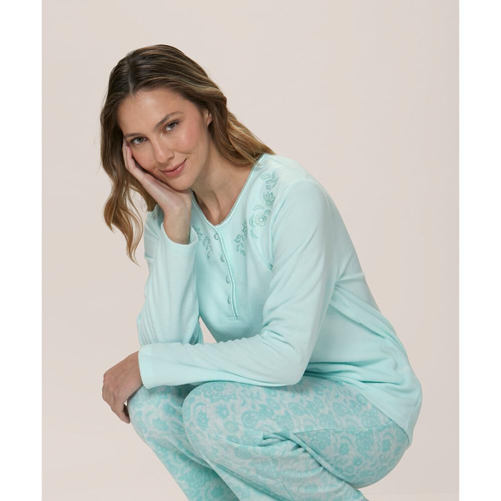 Pijama Micropolar Estampado Lady Genny image number 0.0