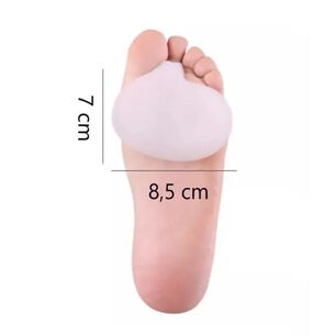 Almohadilla Par Plantilla De Silicona Gel Para Pie Metatarso X2