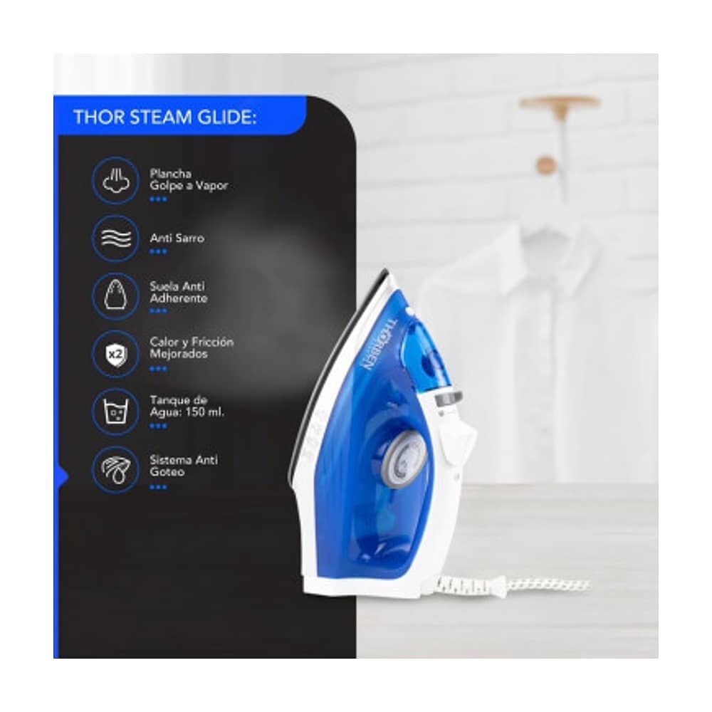 Plancha A Vapor 1100w Thor Steam Glide image number 6.0