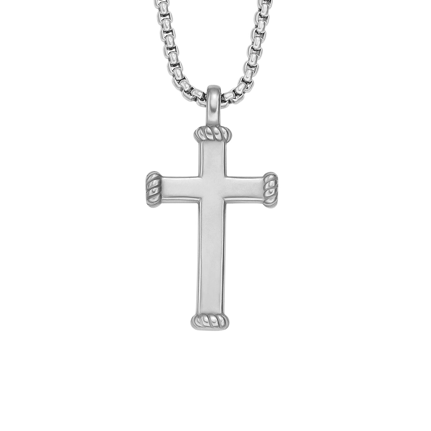 Collar Fossil Jf04401040 Plateado Hombre image number 1.0