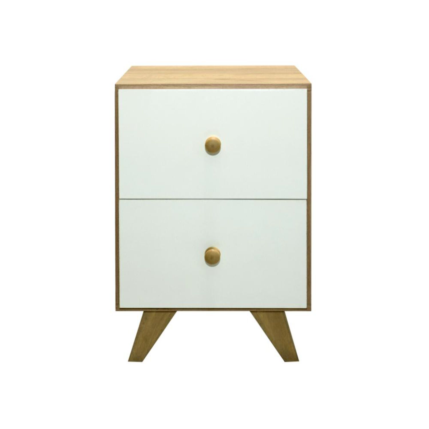 Velador Home Mobili Odda / 2 Cajones image number 0.0