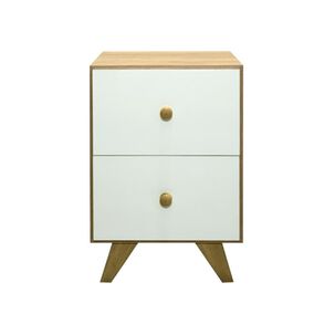 Velador Home Mobili Odda / 2 Cajones