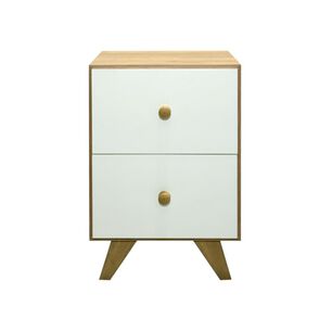 Velador Home Mobili Odda / 2 Cajones