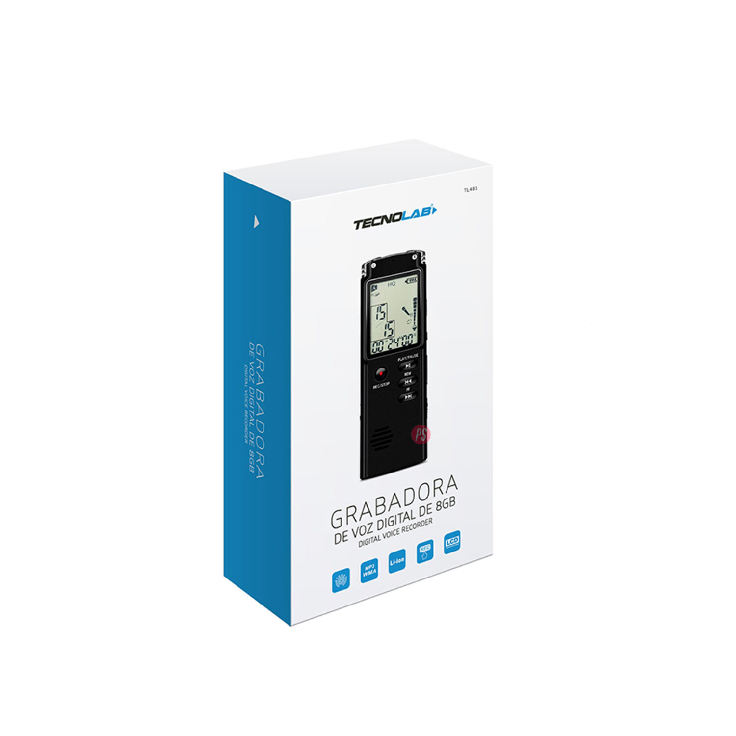 Grabadora Voz Digital Usb Recargable Memoria 8gb - Ps image number 3.0