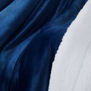 Frazada Con Chiporro Color Azul