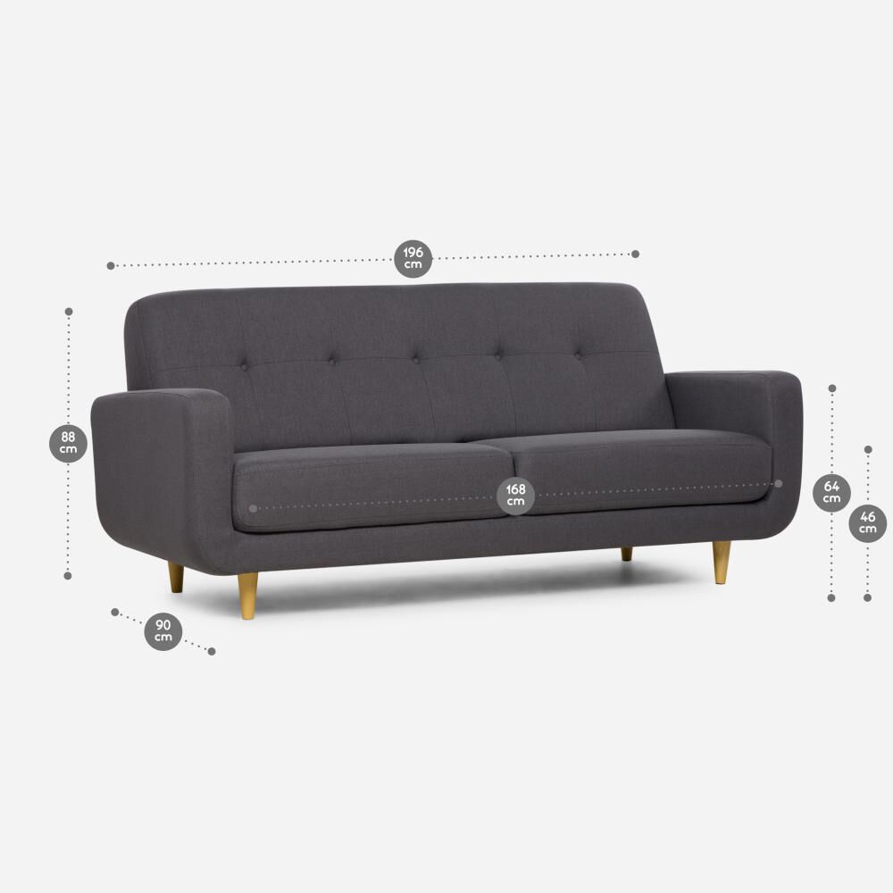 Sofá Rosen Sophia / 3 Cuerpos image number 0.0