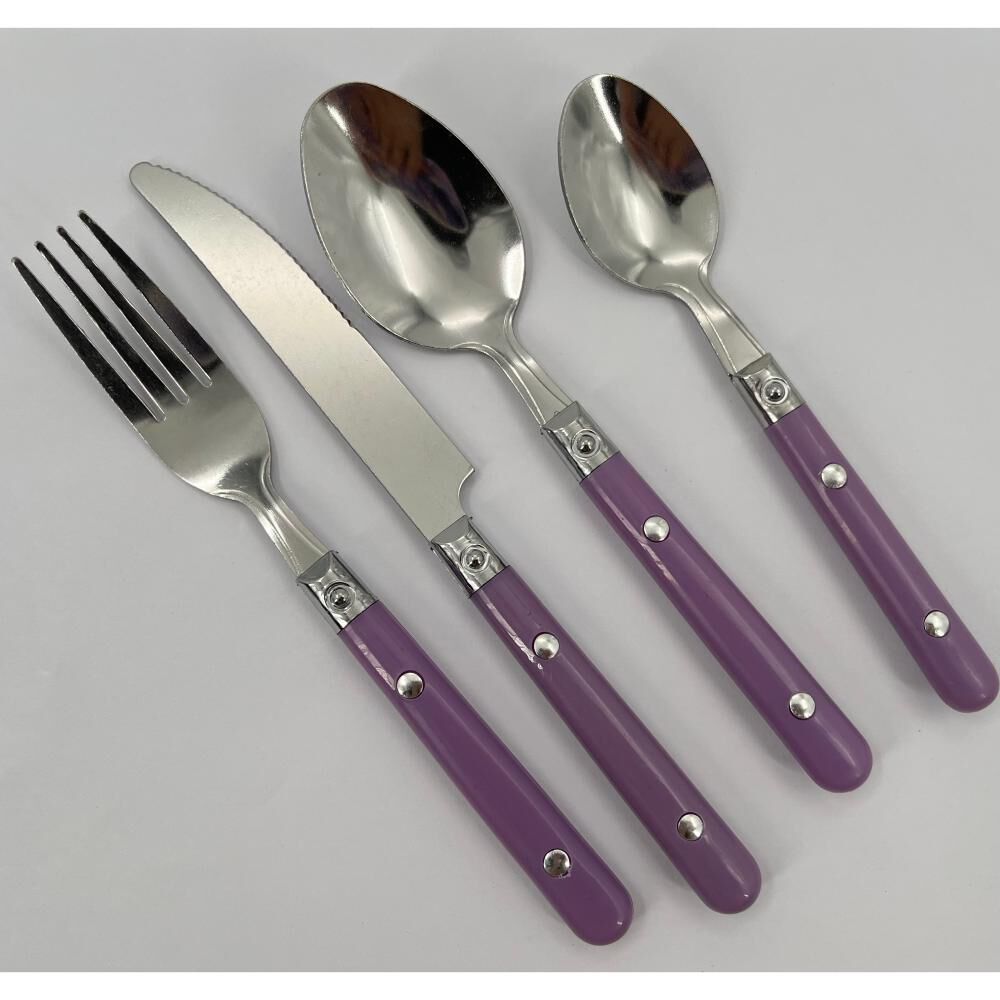 Cubiertos De Mesa Belle Noite Lila / 16 Piezas image number 1.0