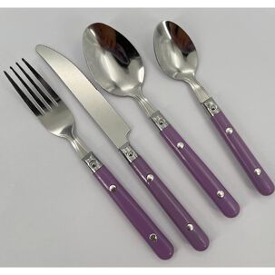 Cubiertos De Mesa Belle Noite Lila / 16 Piezas