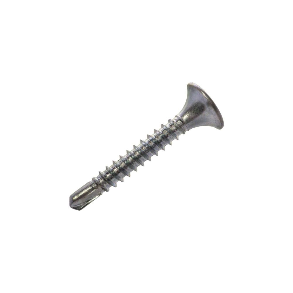 Tornillo Yeso Cartón Zincado Hilo Fino Punta Broca #6 X 1.5/8" 100un - Anclajes image number 0.0