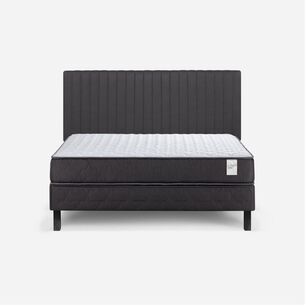 Cama Europea Rosen Wave / 2 Plazas / Base Normal + Respaldo