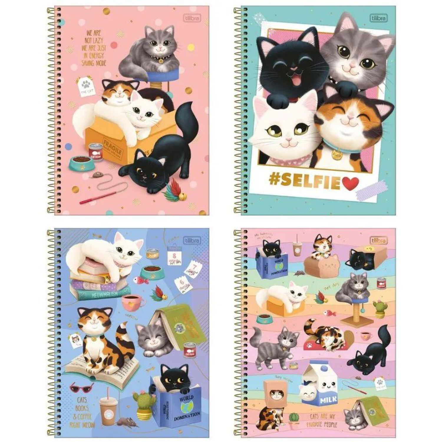 Cuaderno Universitario Purrfect Cat 100hj Tilibra image number 0.0