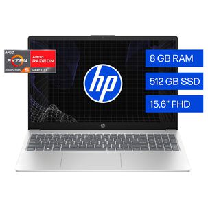 Notebook 15.6" HP 15-FC0252LA / AMD Ryzen 5 / 8 GB RAM / 512 GB SSD