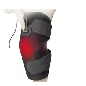 Rodillera Almohadilla Para Rodillas Termica Recargable Color Negro