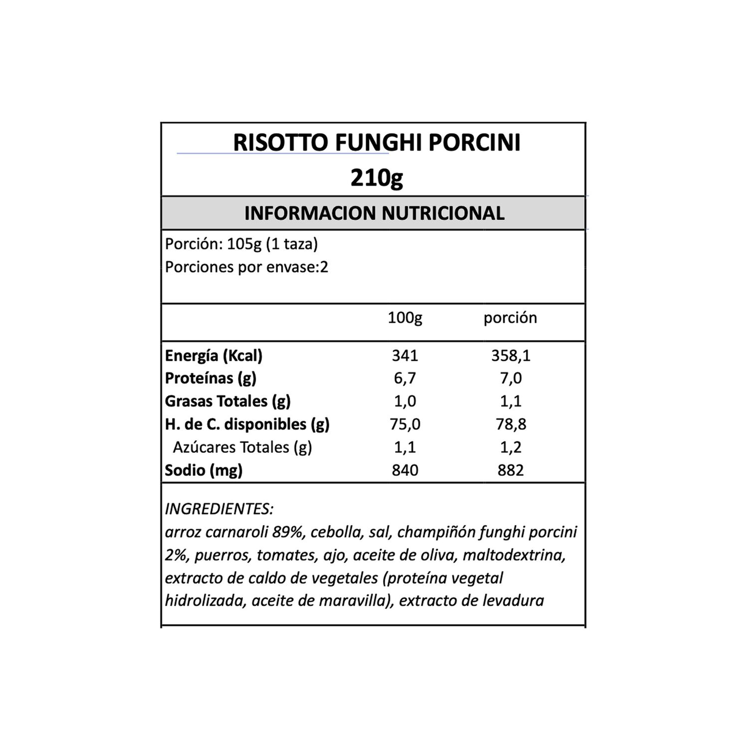 Risotto Funghi Porcini Gran Cucina 1 X 210 Gr image number 4.0