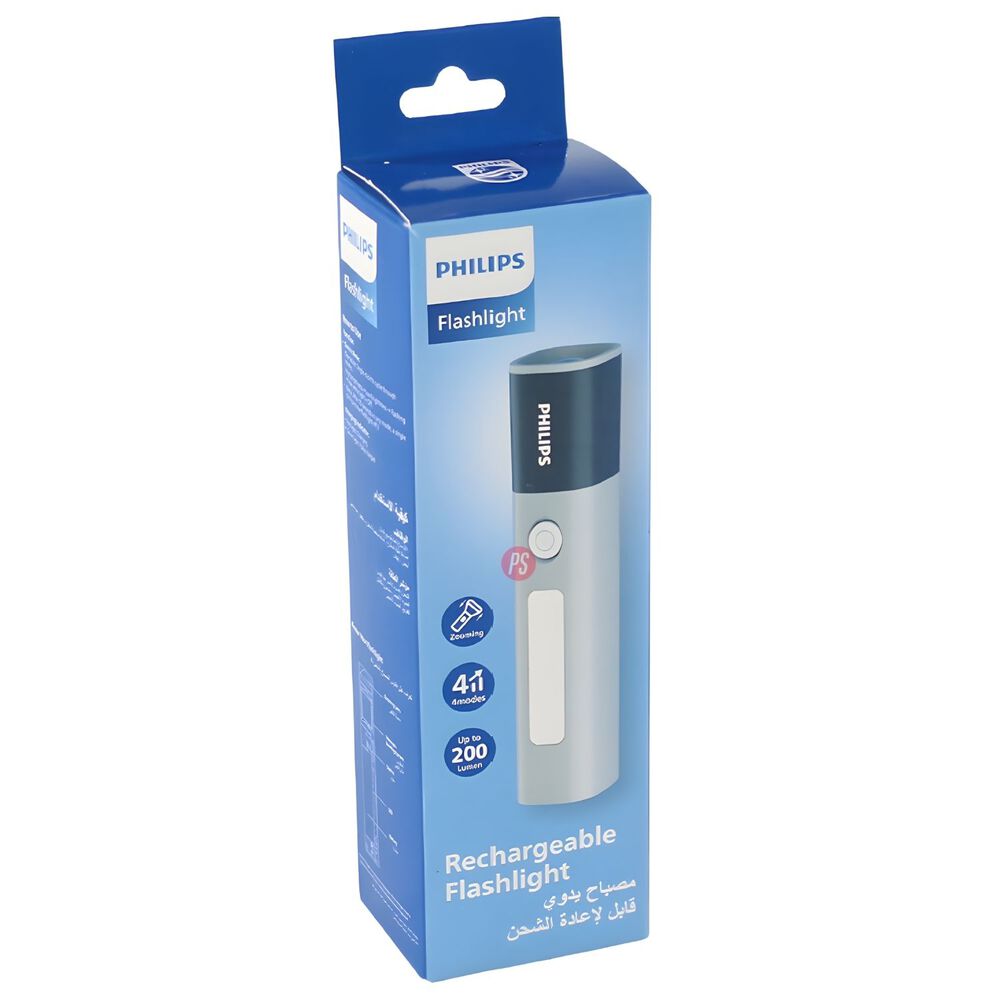 Linterna Led Philips 10w Recargable Zoom 150m 4 Modos - Ps image number 2.0