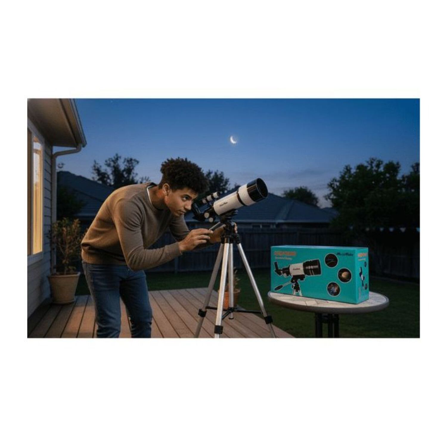 Telescopio Astronomico Profesional Azm70300 70mm image number 1.0