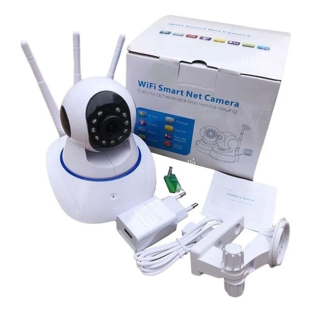Cámara Ip 360 Hd Wifi Detección Movimiento Visión Nocturna image number 0.0