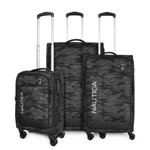 Set 3 Maletas De Tela Barham S+m+l Negra Nautica