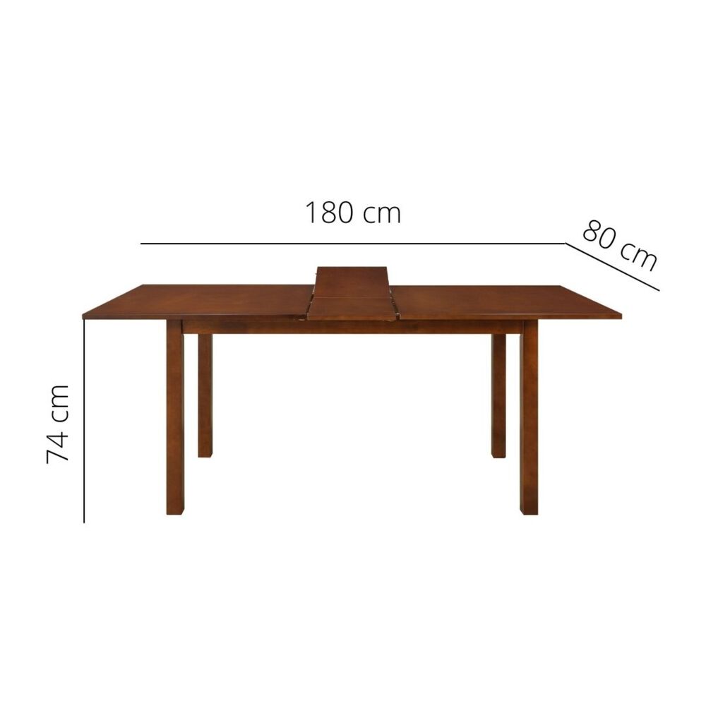 Mesa Comedor 74x180x80 Cm Fm-003o Café Oscuro image number 5.0