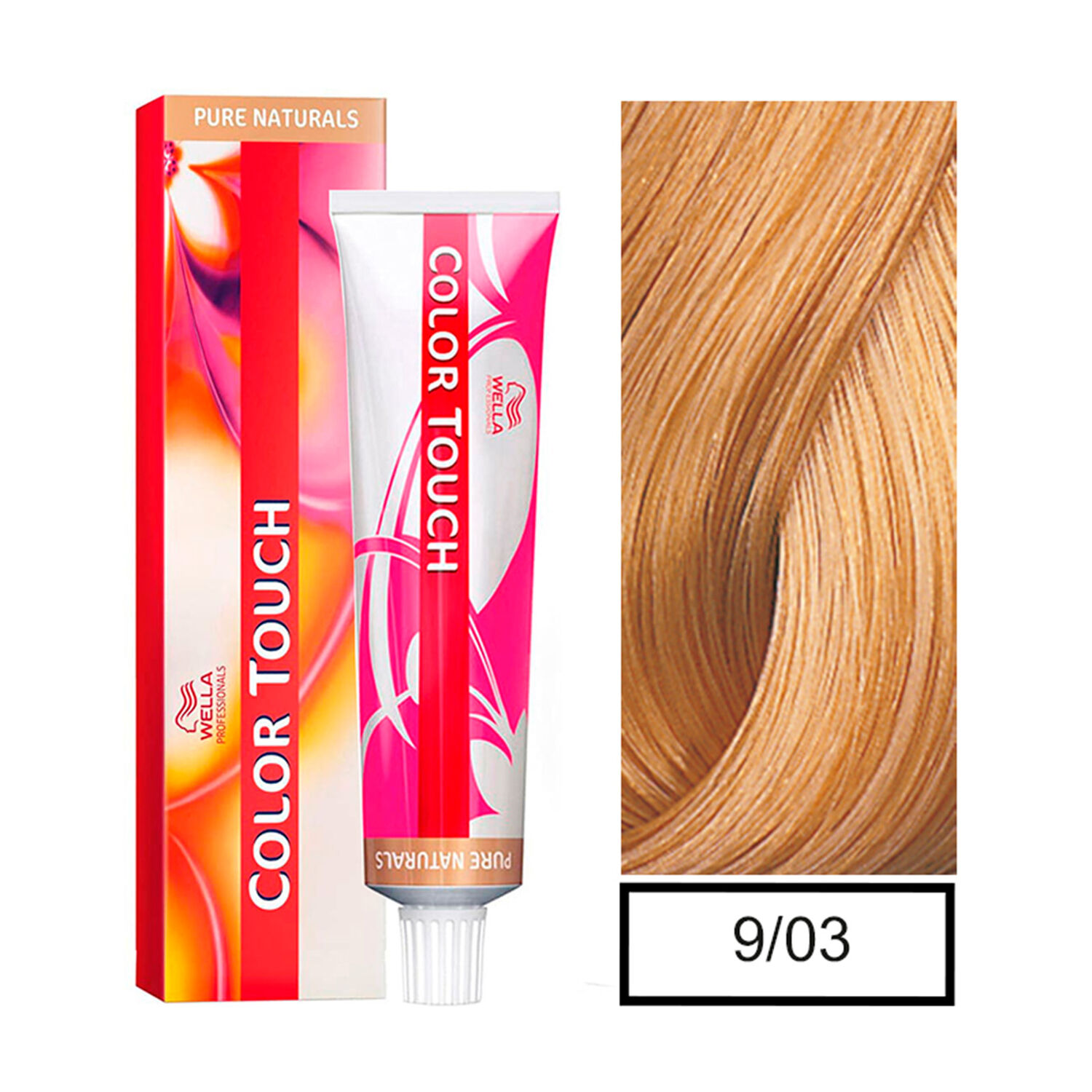 Wella - Tintura Semipermanente Color Touch 9/03 Rubio Extra Claro Natural Dorado 60gr + Per&oacute;xido En Crema De 1,9% image number 0.0