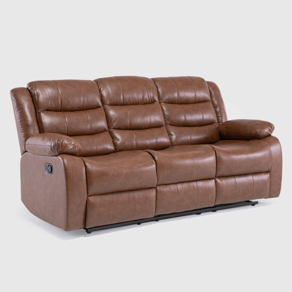 Sof&aacute; 3 Cuerpos Reclinable Moderno Roma Km060s image number 3.0