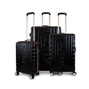 Set De 3 Maletas S+m+l Nautica Polonia Negra