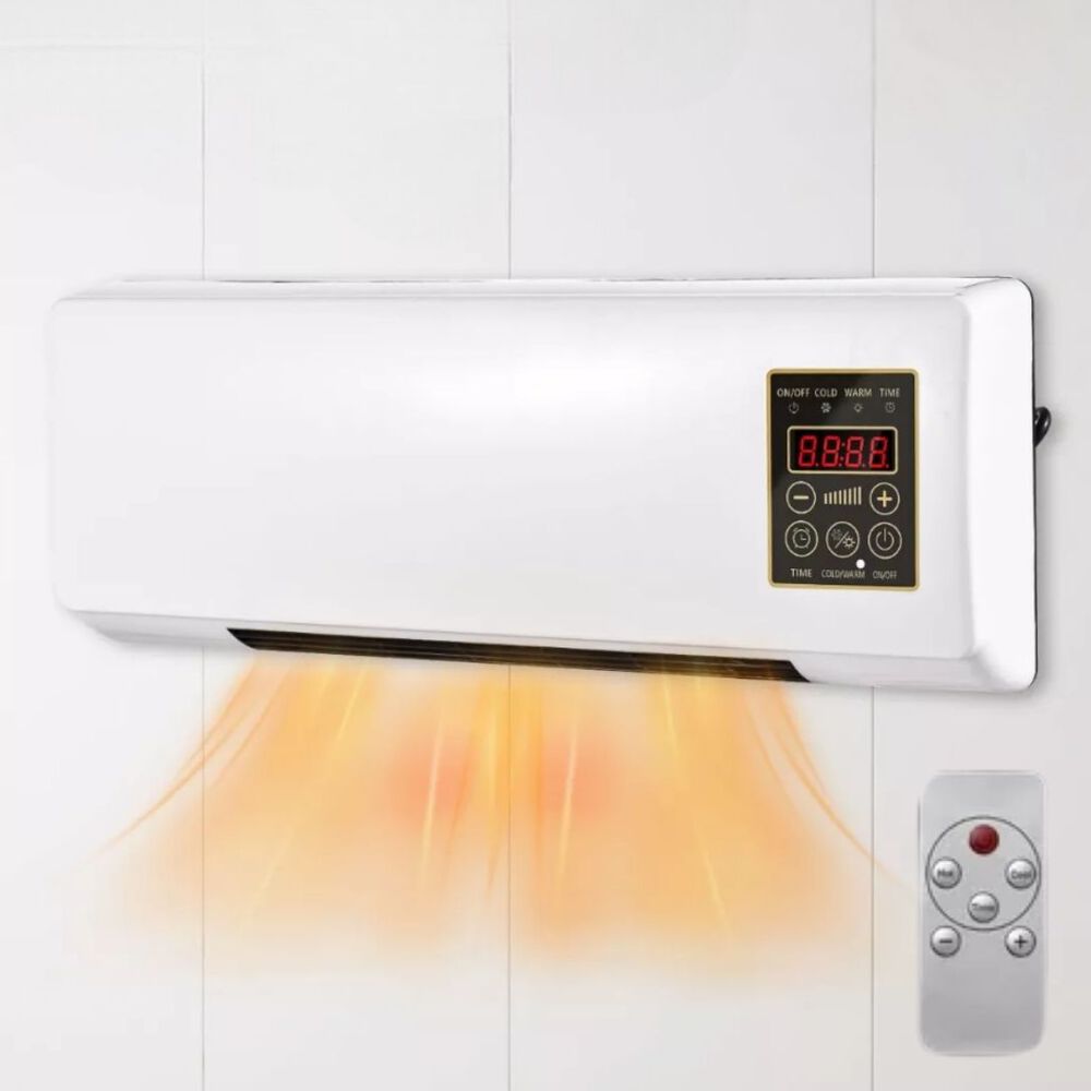 Calefactor Y Ventilador 2 En 1 Portátil Modular Pared Mesa image number 0.0